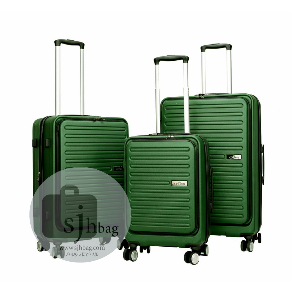 چمدان سه تیکه جلو بازشو کرون مدل CL001 (3)